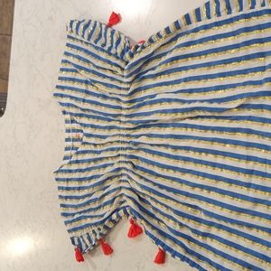 Girls swim cover up with tassels